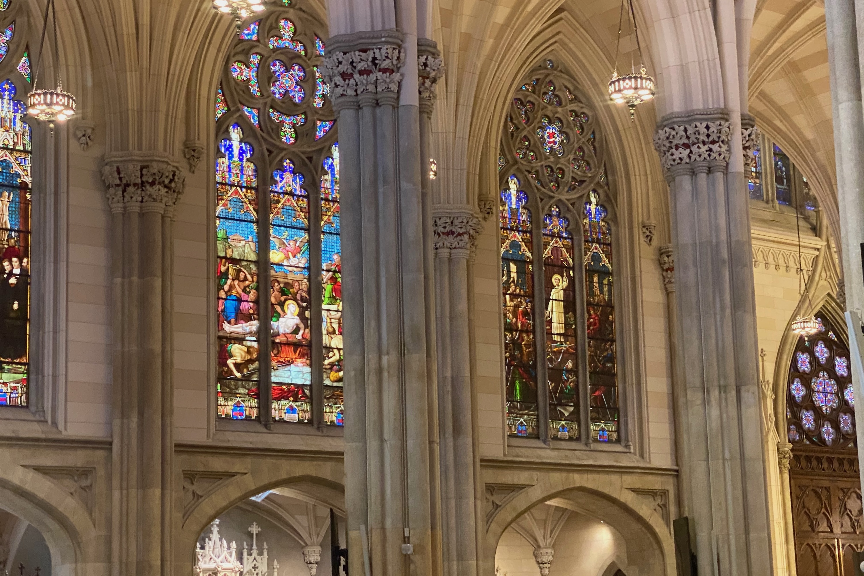 Group tour inside St. Patrick's Cathedral